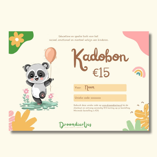 Droomdiertjes Giftcard - digitaal